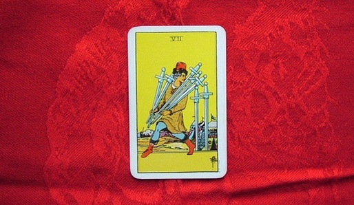 ME�OV� SEDMI�KA (LUNA VE VODN��I) - Tarot