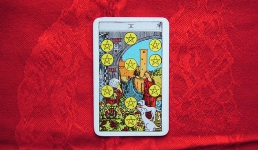 PENTAKLOV� DES�TKA (Merkur v Pann�) - Tarot