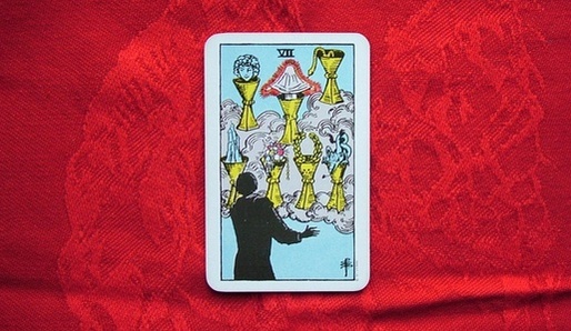 KALICHOV� SEDMI�KA (VENU�E VE �T�RU) - Tarot