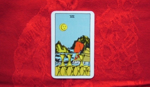 KALICHOV� OSMI�KA (SATURN V RYB�CH) - Tarot